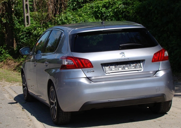 Peugeot 308 cena 29900 przebieg: 146055, rok produkcji 2014 z Piastów małe 232